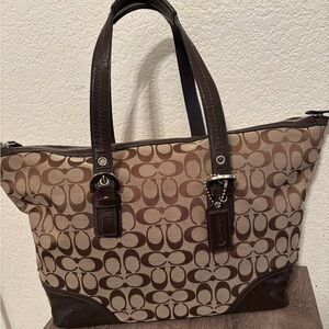 Coach signature shoulder bag